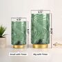Green Decorative Cordless Table Lamp With Timer, thumbnail 5 of 8