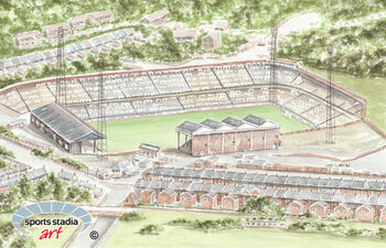 Charlton Athletic Fc Old Valley Stadium Art Print, 2 of 3