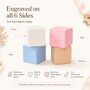 Personalised Scalloped Christening Keepsake Block, thumbnail 5 of 7