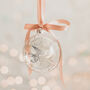 Baby And Stork Glass Bauble For New Parents, thumbnail 1 of 5