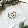 Set Of Two Personalised Monogram Cocktail Napkins, thumbnail 2 of 2