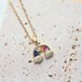 Rainbow Pendant Necklace In Stainless Steel With Adjustable Chain, thumbnail 2 of 4