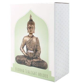 Sitting Thai Buddha Tealight Holder, 2 of 3