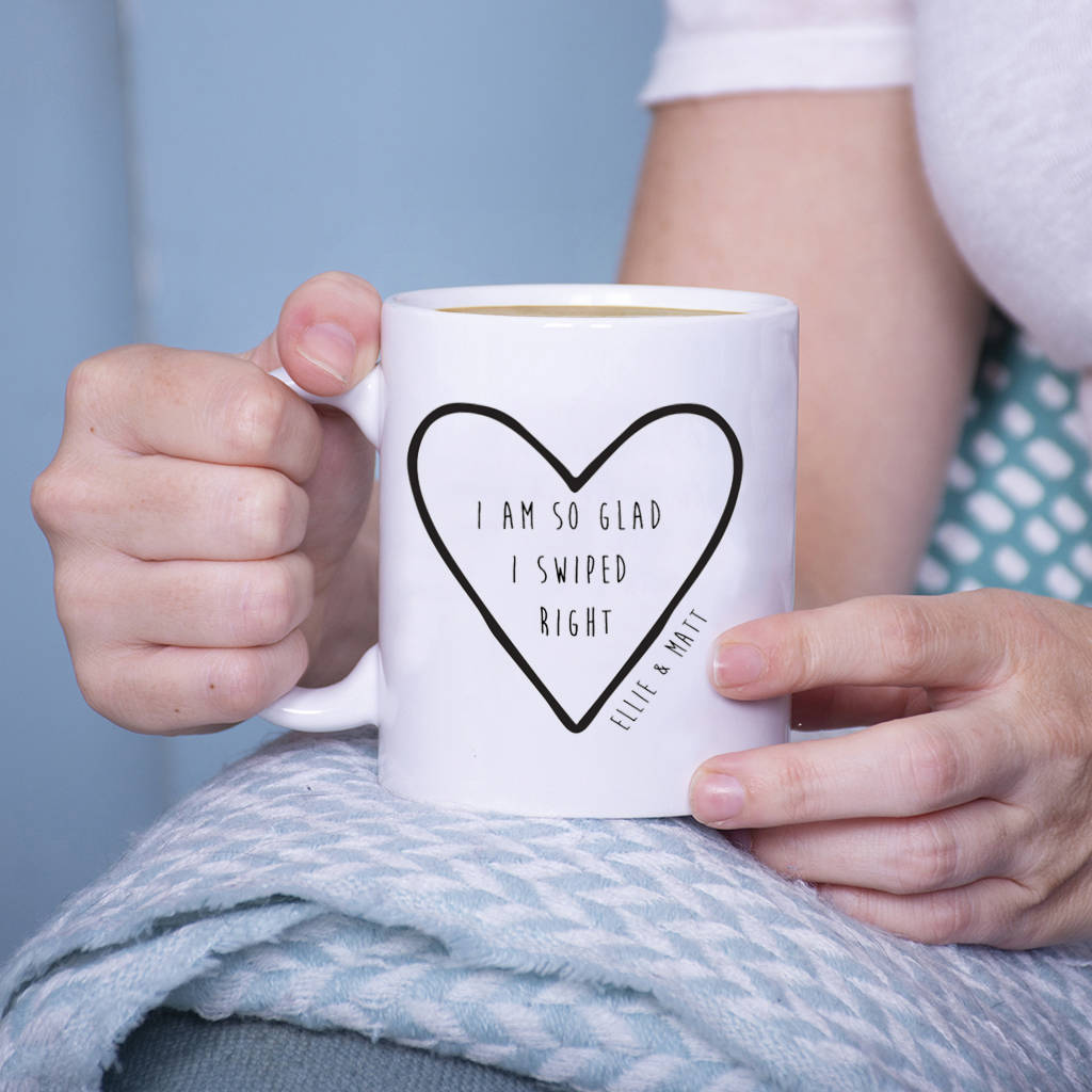 Personalised So Glad I Swiped Right Mug By Ellie Ellie