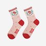 Women's Bamboo Socks Red Robin Christmas Wreath, thumbnail 1 of 5