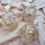 Personalised Glass Pampas Baubles, thumbnail 1 of 3