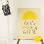 'Let The Evening Be Gin' Wooden Wall Art, thumbnail 4 of 5