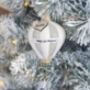 Babies First Christmas Hot Air Balloon Bauble, thumbnail 1 of 3