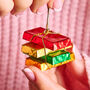 Personalised Chocolate Filled Secret Santa Treat Bowl, thumbnail 4 of 6