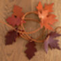 Autumn Leather Leaf Garland, thumbnail 2 of 7