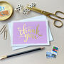 Thank You Script Box Set Of Eight Pastel Note Cards, thumbnail 6 of 10