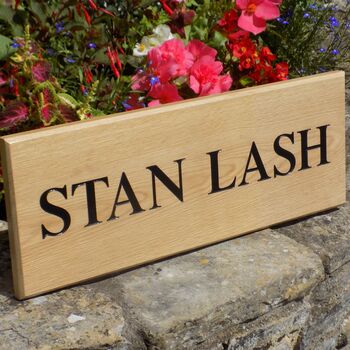 Personalised Oak House Sign, 6 of 11