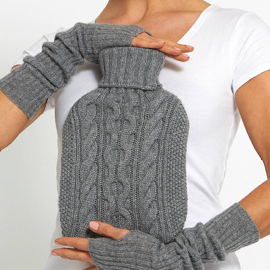 cashmere hot water bottle cover by ekotree | notonthehighstreet.com