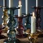 Coloured Glass Candle Holders, thumbnail 1 of 2