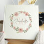 Personalised Floral Wreath Square Photo Album, thumbnail 1 of 6