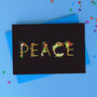 Peace Christmas Cards Pack Of Five, thumbnail 1 of 2