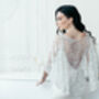 Beaded Bridal Cape Art Deco Wedding Capelet, thumbnail 3 of 12