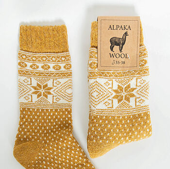 Alpaca Wool Socks Christmas Gift Limited Edition, 6 of 8