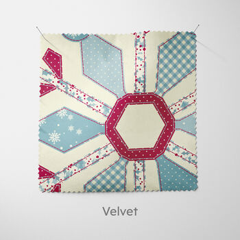 Cream Patchwork Snowflake Cushion, 7 of 7