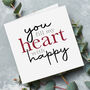 You Fill My Heart With Happy Card Set Of Two, thumbnail 2 of 3