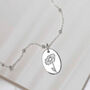 Sterling Silver April Birth Flower Necklace, thumbnail 3 of 7