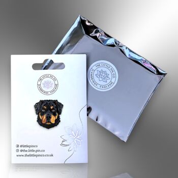 Rottweiler Dog Breed Enamel Lapel Pin, Gifts For Dog Lovers, 5 of 9