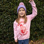 Support The Claus Girls' Christmas Jumper, thumbnail 4 of 4