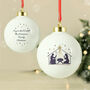 Personalised Nativity Bauble – Christmas Tree Decorations, thumbnail 2 of 4