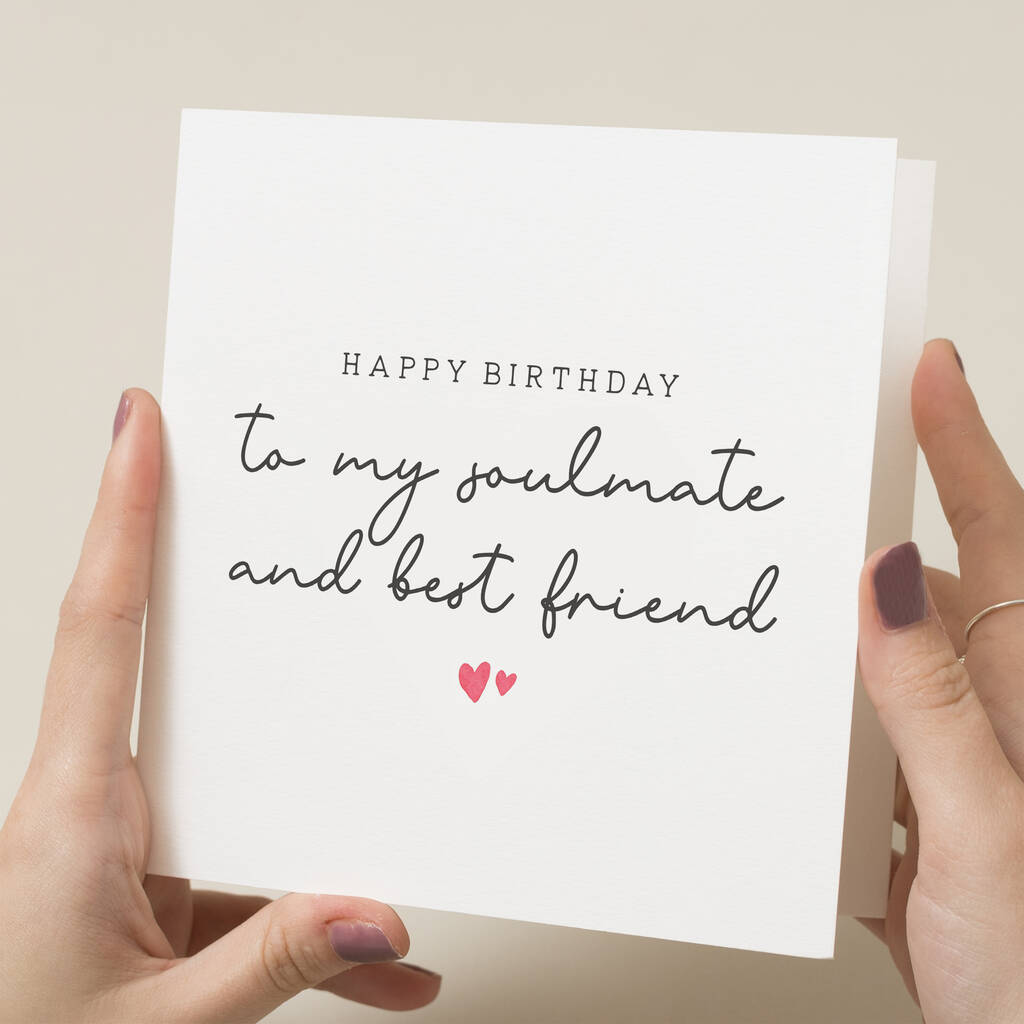 Happy Birthday Soulmate Card By Twist Stationery