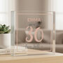 Rose Gold Birthday Personalised Crystal Token, thumbnail 1 of 7