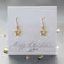 Gold Plated Star Earrings, thumbnail 5 of 10