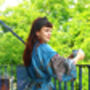 Handmade Blue Japanese Silk Blend Kimono Robe, thumbnail 6 of 6