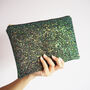 Sparkly Glitter Clutch Bag, thumbnail 1 of 8