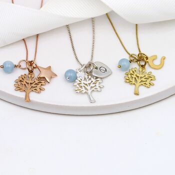Mini Tree Of Life Necklace With Birthstones, 13 of 13