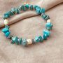 Heartsease Turquoise Bracelet, thumbnail 5 of 6