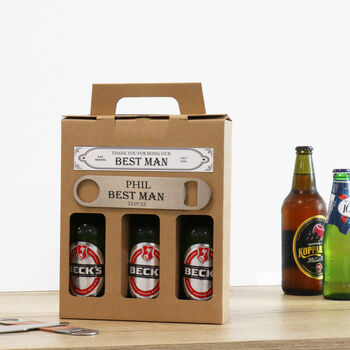 Personalised Beer Gift Box With Bar Blade, 2 of 12