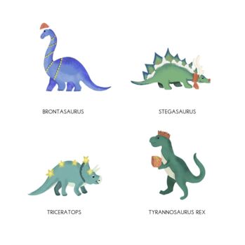 Personalised Dinosaur Christmas Tree Decoration, 3 of 6