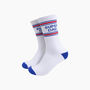 Super Dad Organic Cotton Sports Socks In White, thumbnail 1 of 4