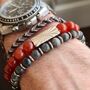 Men's Personalised Fire Sign Bead Bracelet, thumbnail 3 of 6