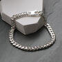 Men's Sterling Silver Cuban Bracelet, thumbnail 1 of 2