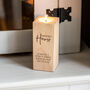 Personalised Happy New Home Gift Wood Candle Holder, thumbnail 1 of 5