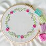 Floral Hoop Embroidery Kit, thumbnail 2 of 4