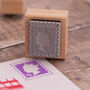 Platinum Jubilee 'Faux' Postage Stamp Rubber Stamp, thumbnail 1 of 2