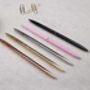 Slim Gold Metal Ballpoint Pen, thumbnail 3 of 4