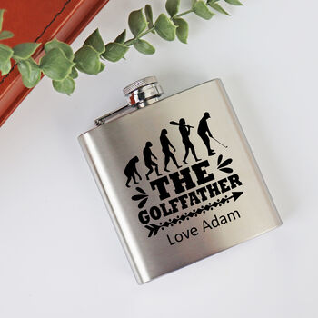 Golf Father Hip Flask, 3 of 6