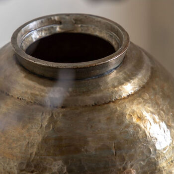 Souk Large Bronze Aluminium Vase, 4 of 7