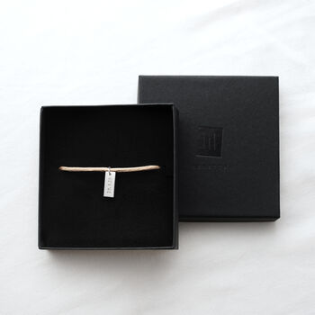 Men's Personalised Cord Pendant Bracelet, 2 of 3