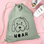 Personalised Dog Organic Cotton School Bag, thumbnail 2 of 9