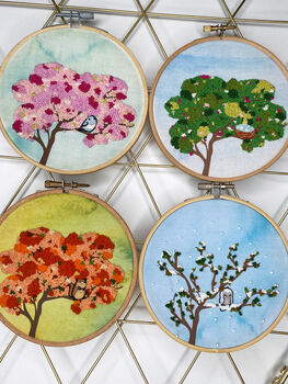 Winter Tree Embroidery Kit, 9 of 9