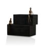 Handmade Black Croc Leather Boxes, thumbnail 2 of 2
